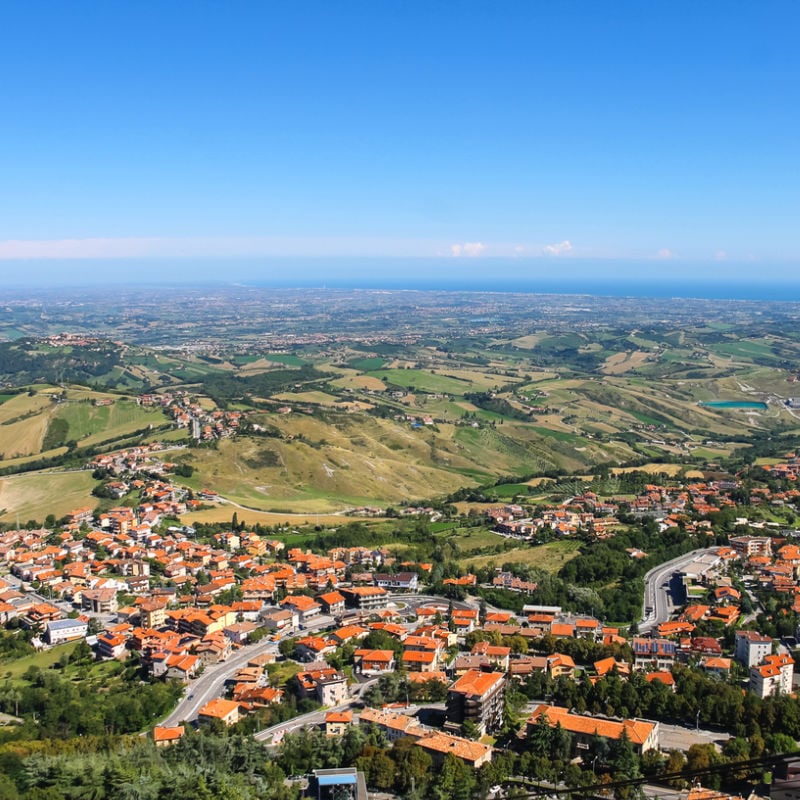 Panoramic view of San Marino