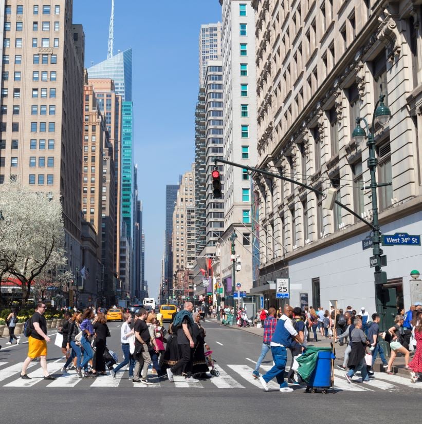 People walking in NYC