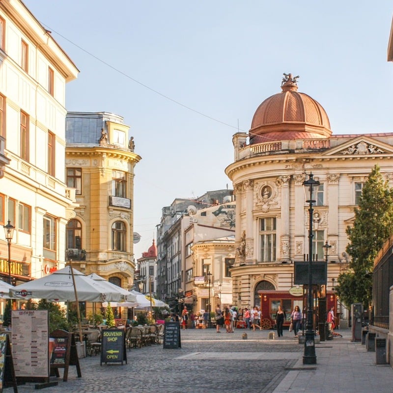 Bucharest Old Town, Romania, Eastern Europe