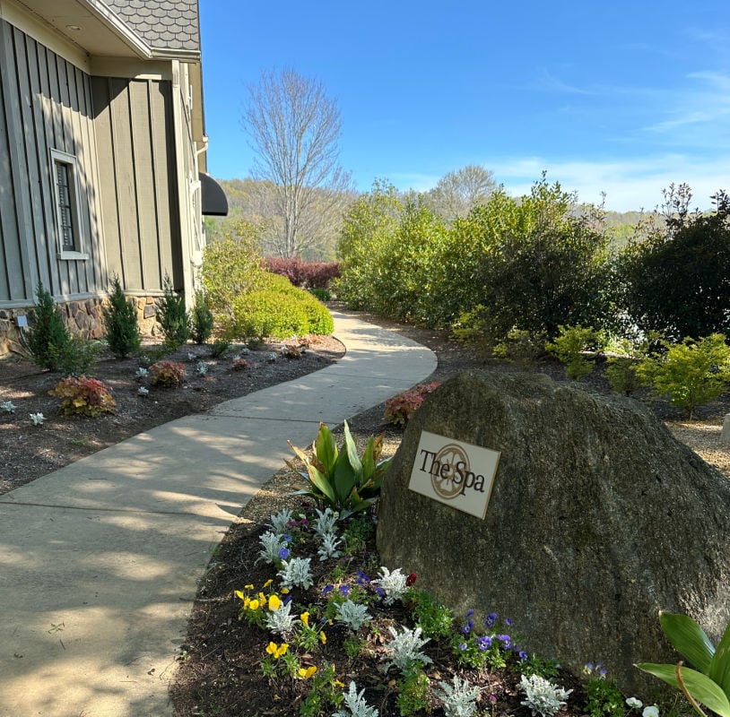 Entrance to the spa at Barnsley Resort