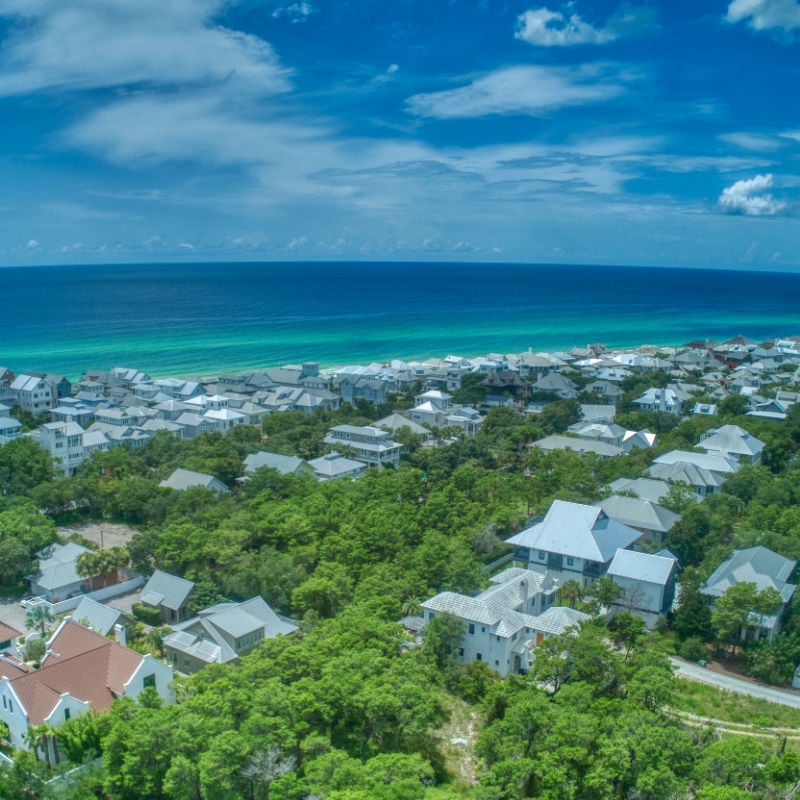 Aerial view of Rosemary Beach