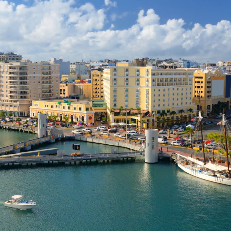 Skyline Of Old San Juan, Puerto Rico, United States