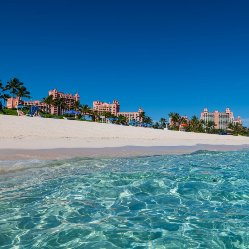 Beach in Paradise Island, Bahamas