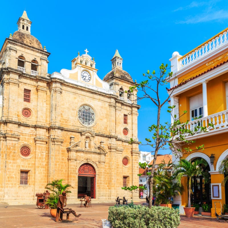 Cartagena, Colombia. Church of St Peter Claver