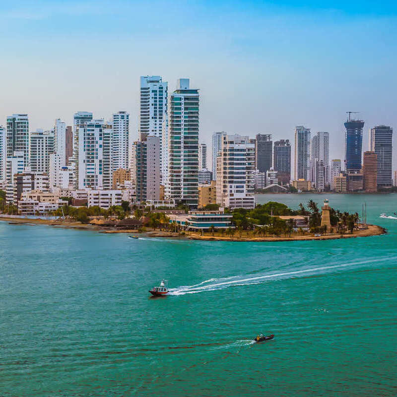 Modern Seaside Development In Cartagena, Colombia, Latin America