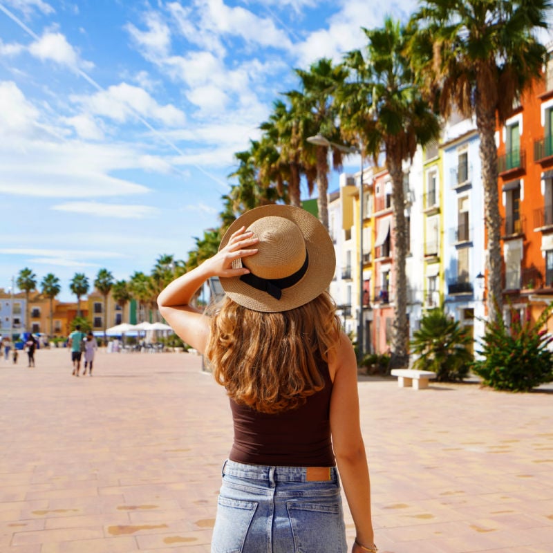 Woman in Villajoyosa, Alicante, Spain