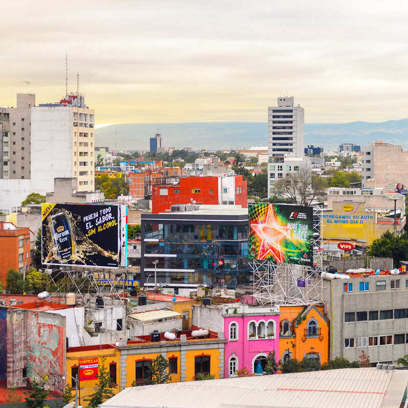 Zona Rosa, A District In Mexico City, Mexico, Latin America