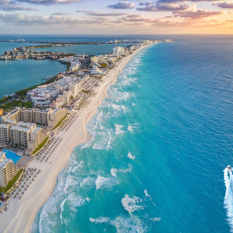 Cancun coastline