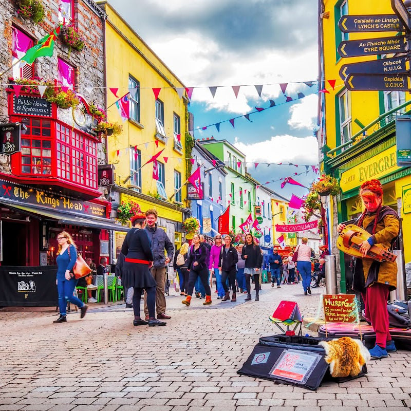 View of a street in Galway