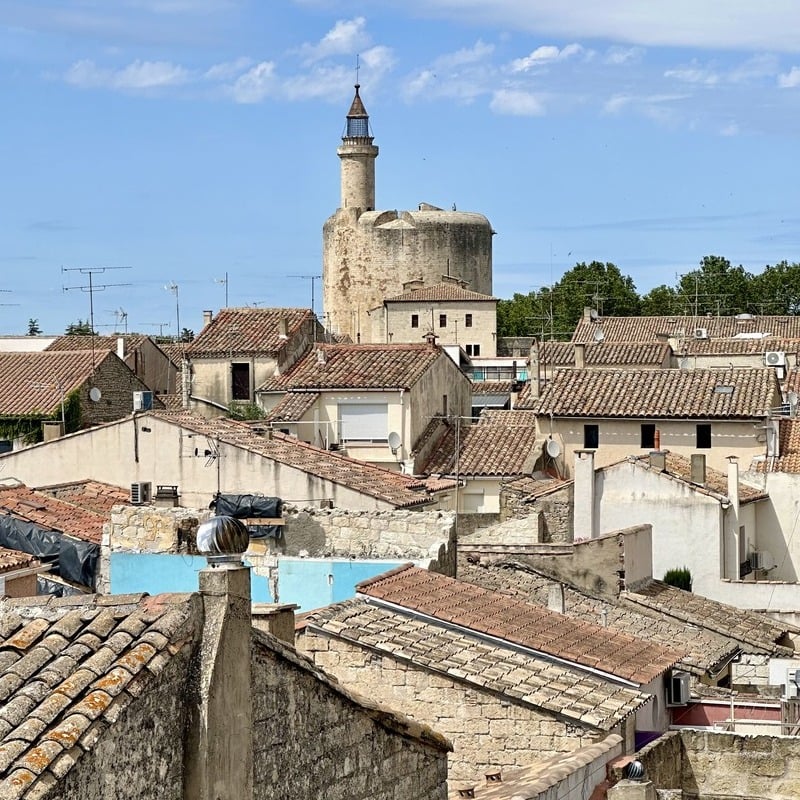 House In The Inner City, Old Town Of Aigues-Mortes, Camargues Region Of Southern France, Southern Europe