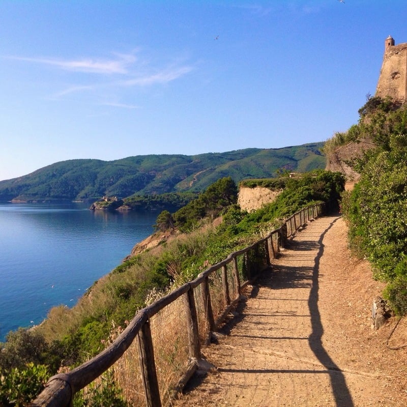 Hiking Trail In Isola di Elba, Italy, Southern Europe