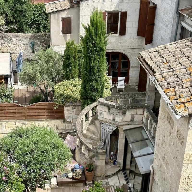 House In The Inner City, Old Town Of Aigues-Mortes, Camargues Region Of Southern France, Southern Europe