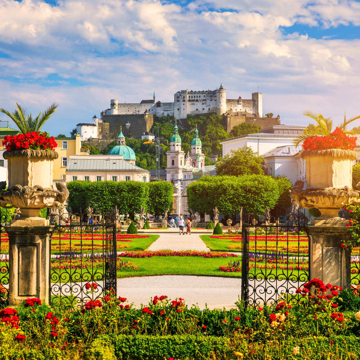 Mirabell Garden In Salzburg, Austria, Central Europe