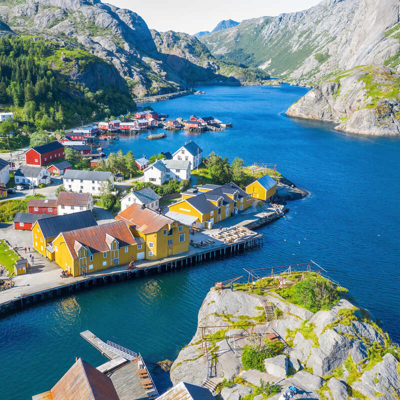 Nusfjord In Lofoten, Norway, Scandinavia, Northern Europe