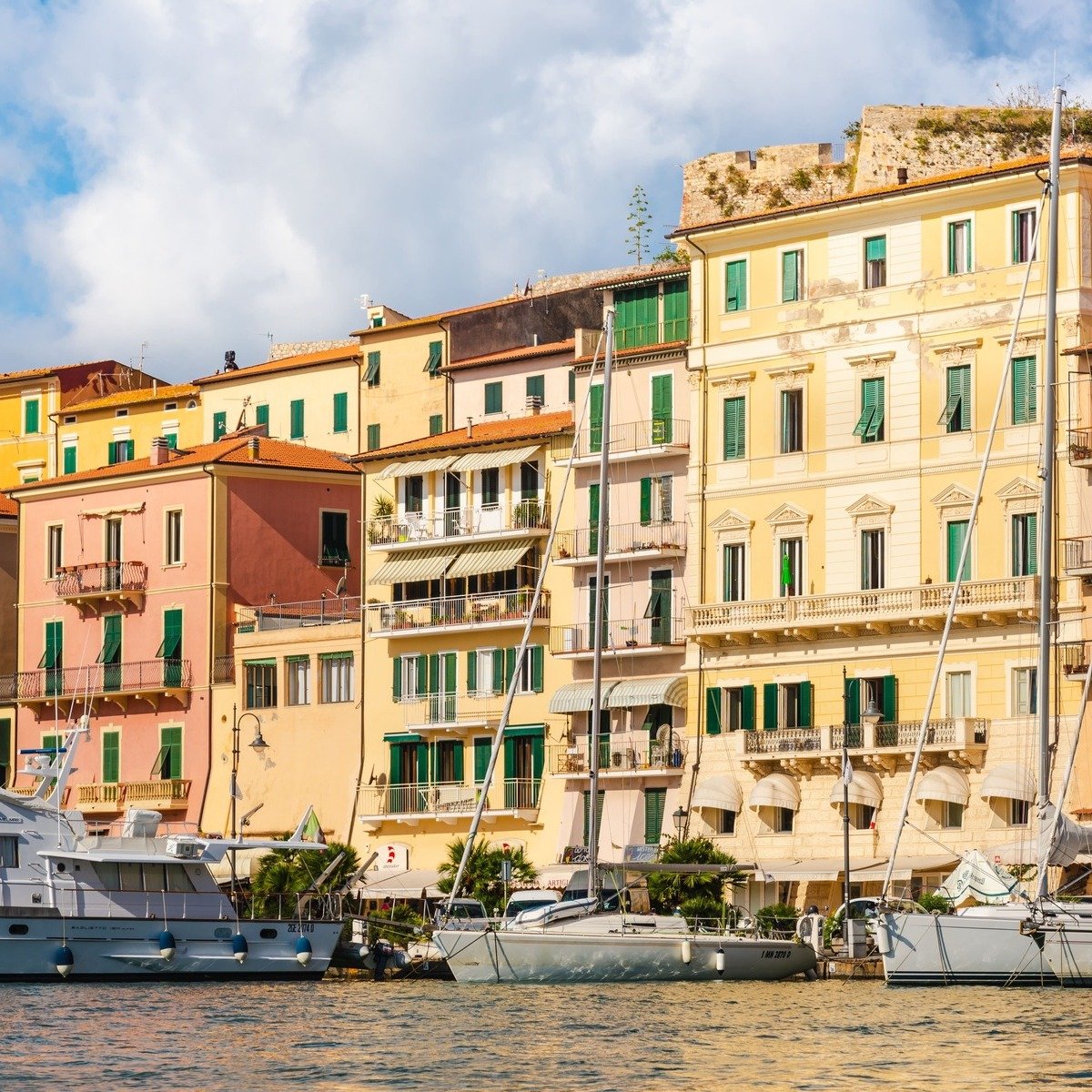 Port Town Of Portoferraio In Isola di Elba, Italy, Southern Europe