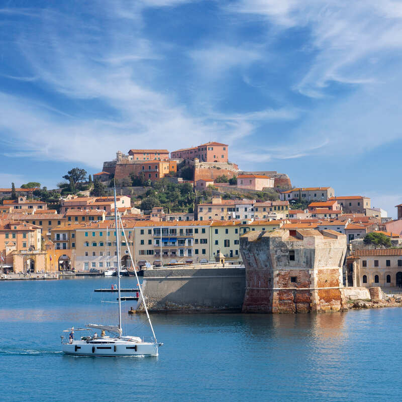 Portoferraio, Capital Of Isola di Elba In Italy, Southern Europe