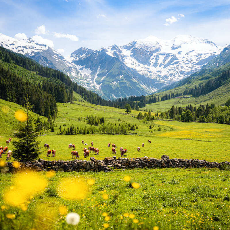 The Eastern Alps Of Europe Near Salzburg, Austria, Central Europe