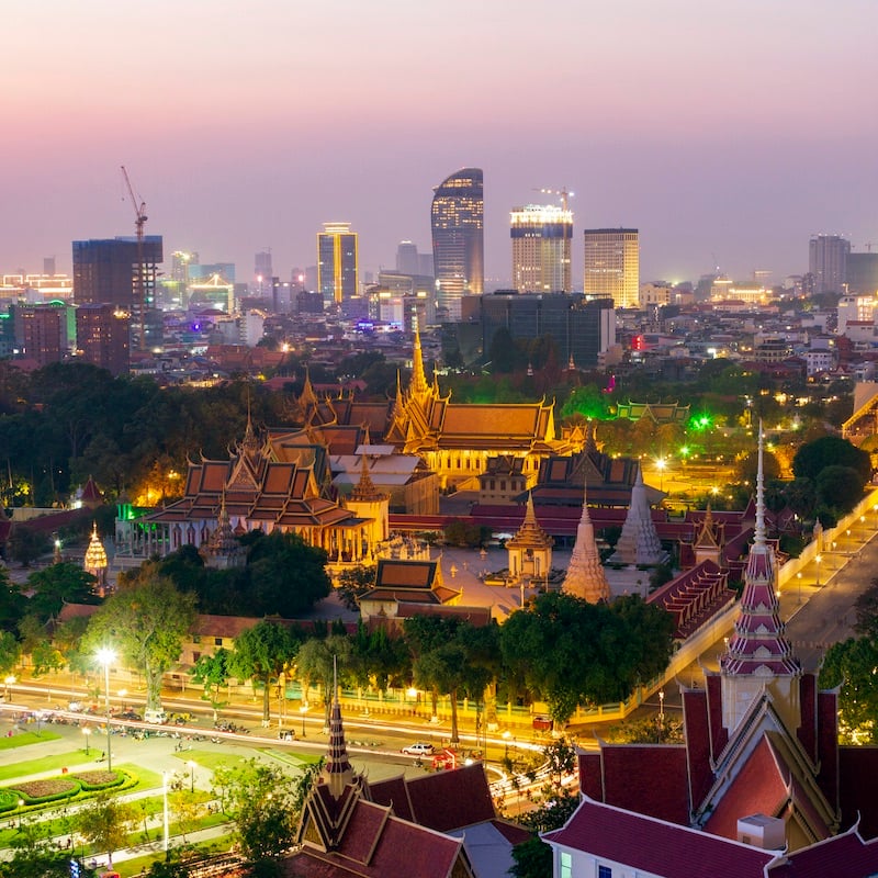 The Royal Palace In Phnom Penh, Cambodia, Southeast Asia