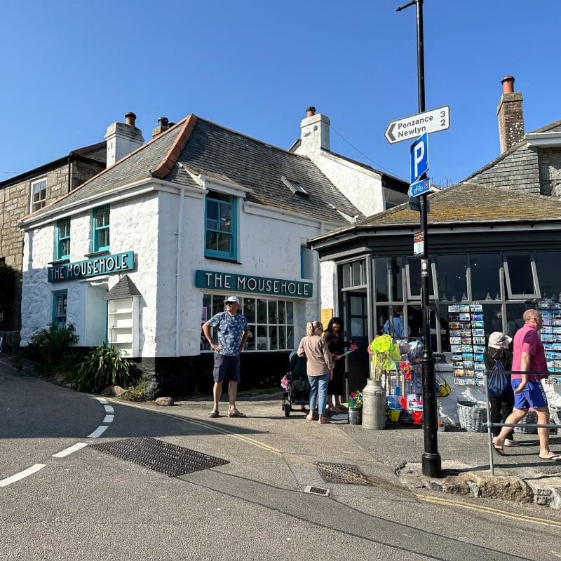 The popular tourist destination of Mousehole in Cornwall, UK