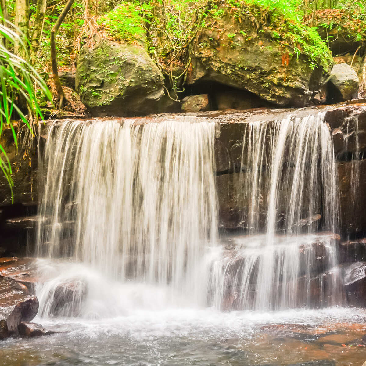 Waterfall In Phu Quoc Island, Vietnam, Southeast Asia