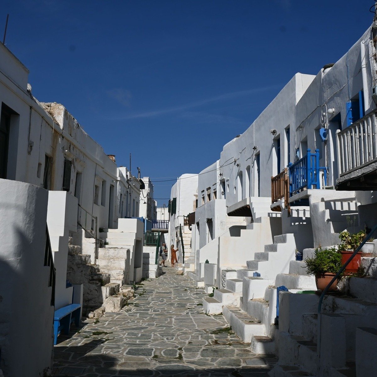 Whitewashed Town Of Chora, Folegandros, Greece, Southern Europe