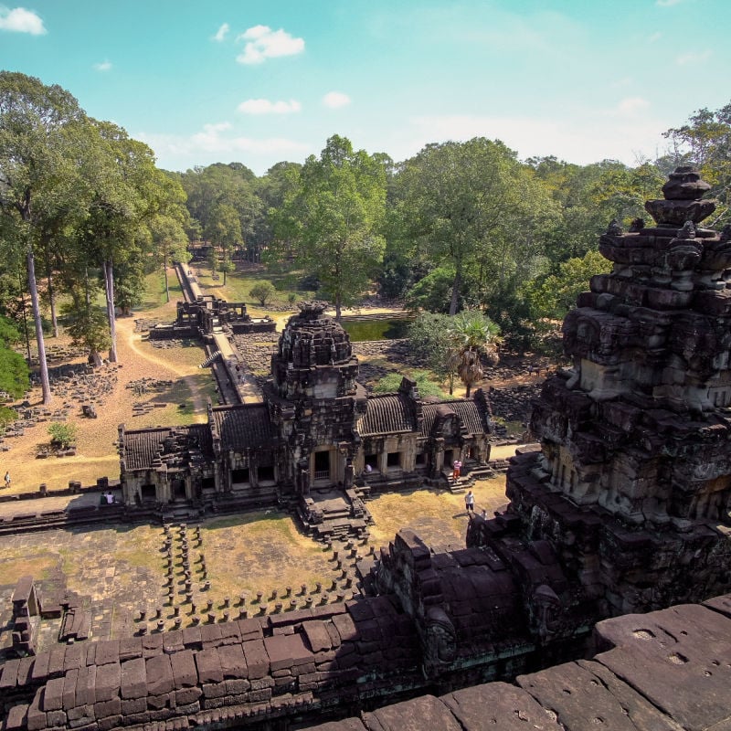 angkor wat temple complex in cambodia