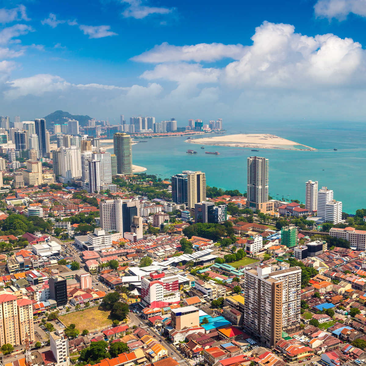 Aerial view - Georgetown, Penang, Malaysia