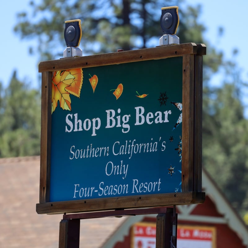 Big Bear sign downtown