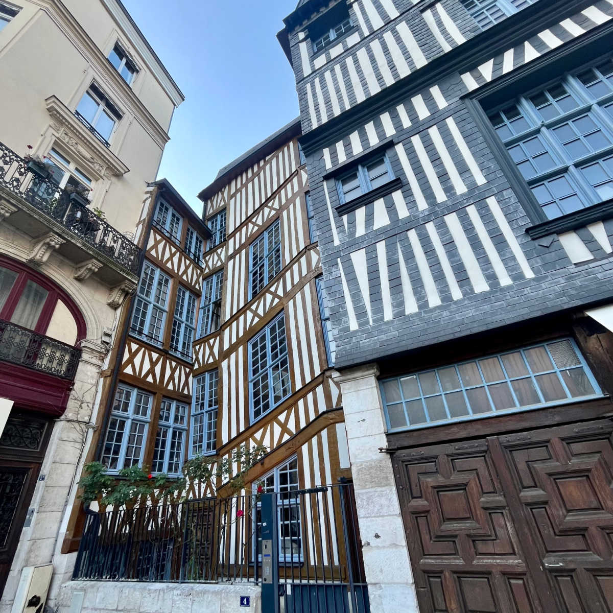 The half timber medieval buildings of Rouen