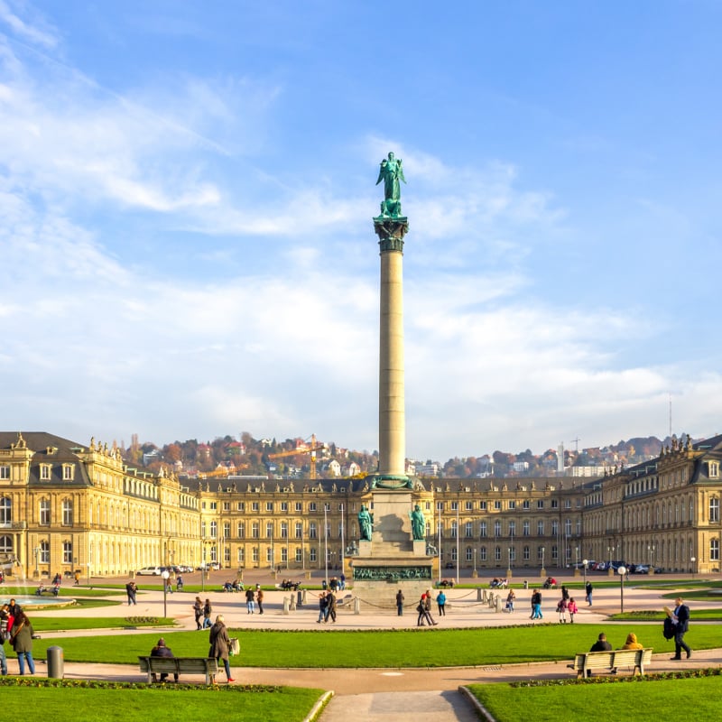 German city and statue