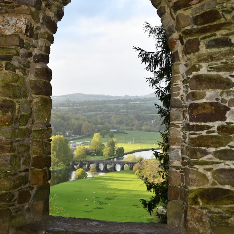 Castle window view of Inistioge