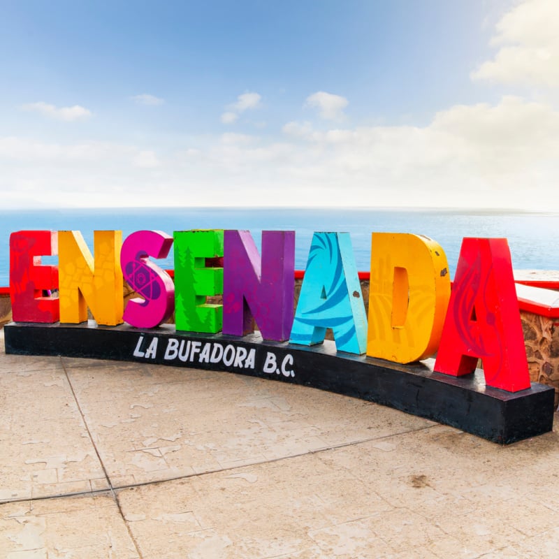 Colorful Ensenada sign