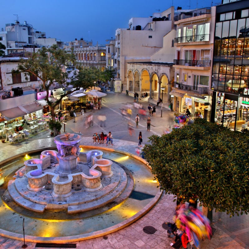 Heraklion, Crete, Greece, Venizelou square