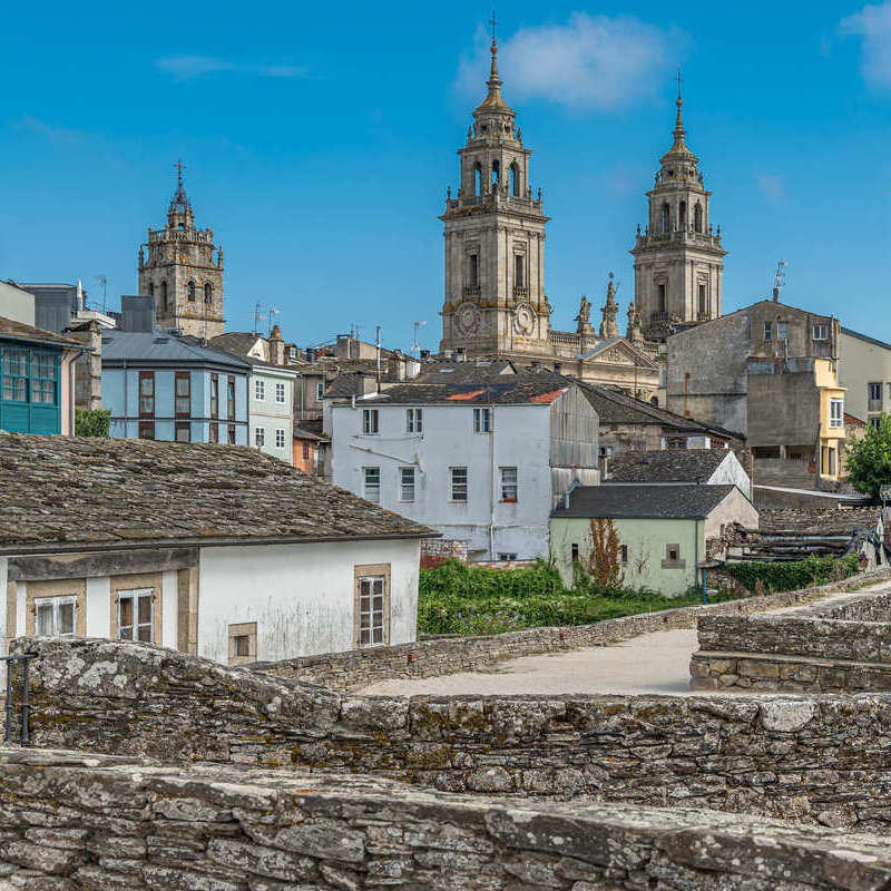 Historical Roman Era City Of Lugo, Spain, Southern Europe