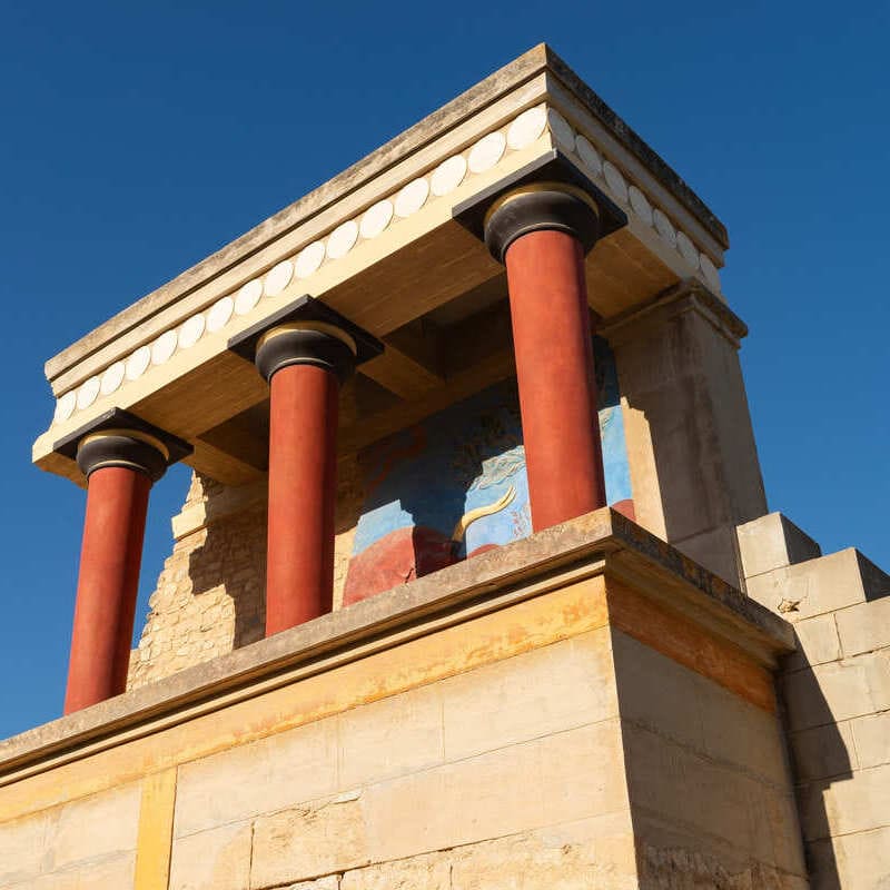 Knossos Palace In Crete, Greece