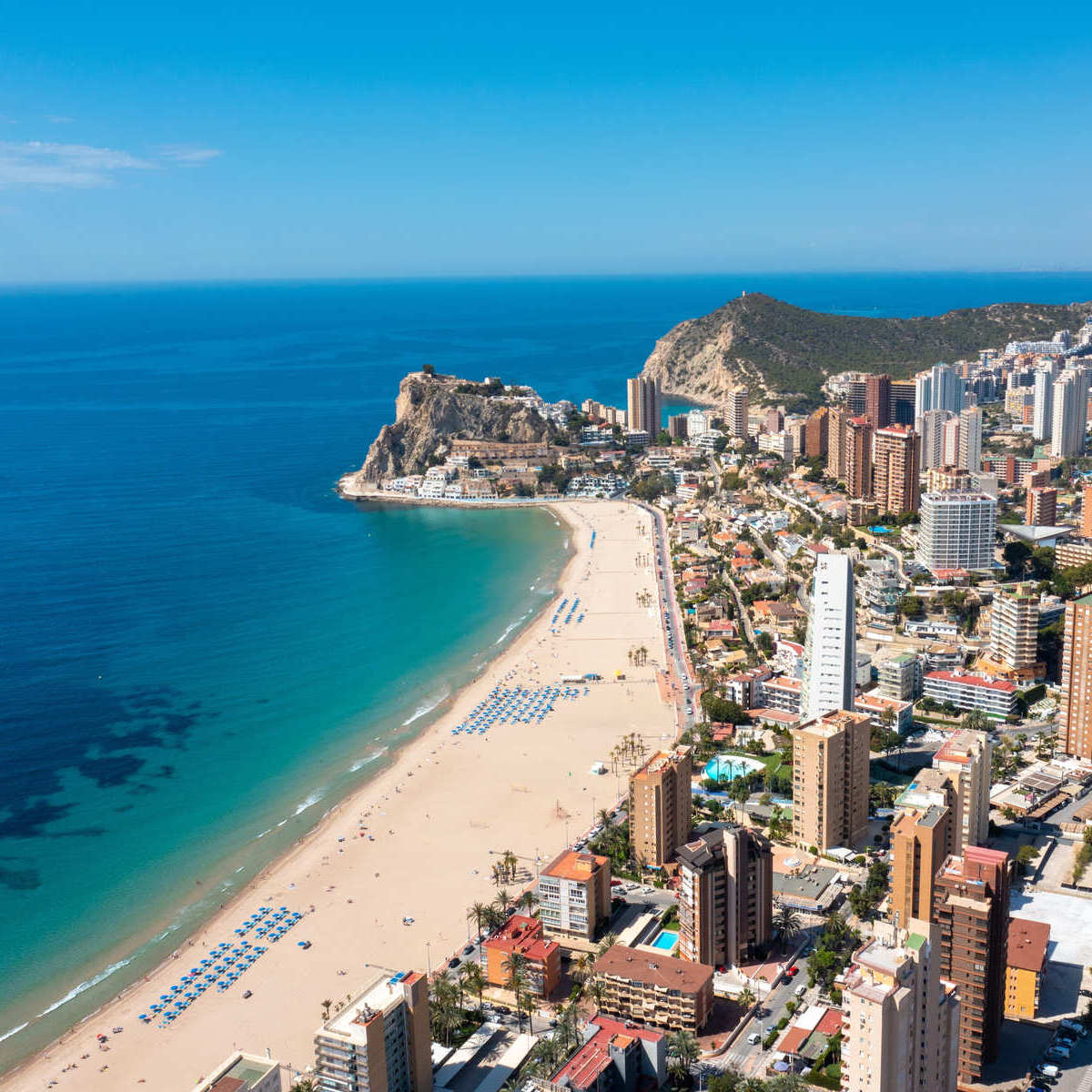 Aerial View Of Benidorm, Spain