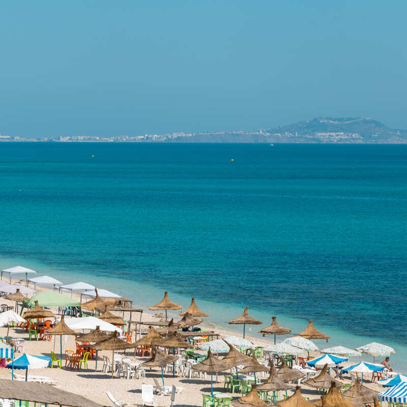 Beach In Fnideq, Morocco