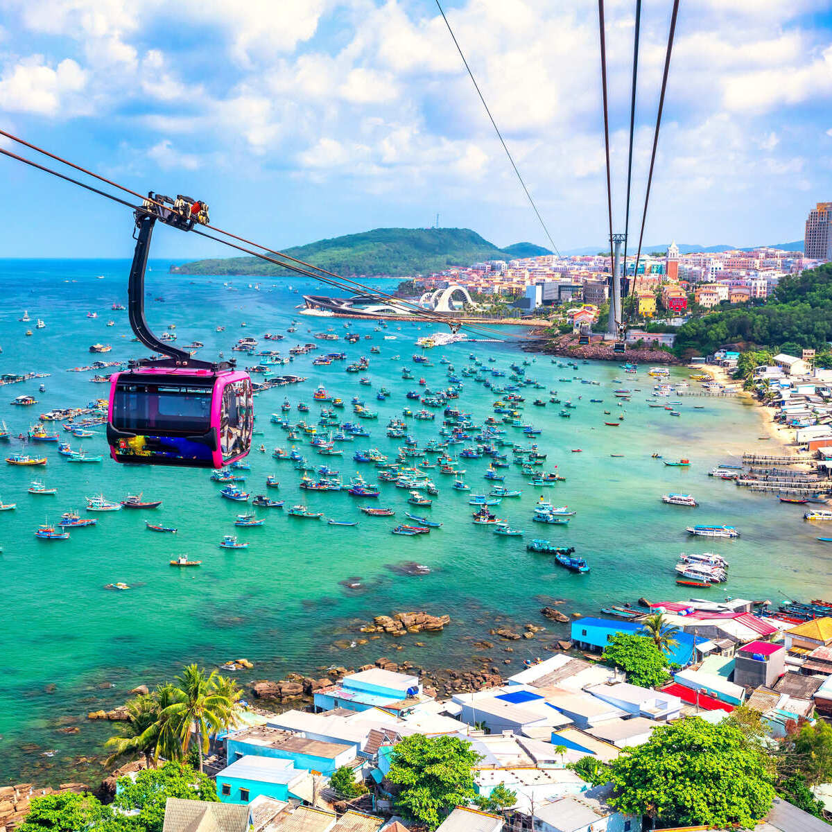 Cable Car in Phu Quoc, Vietnam