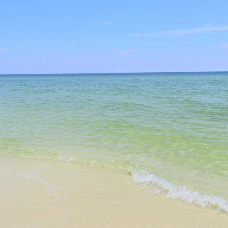 Clear waters of Ship Island