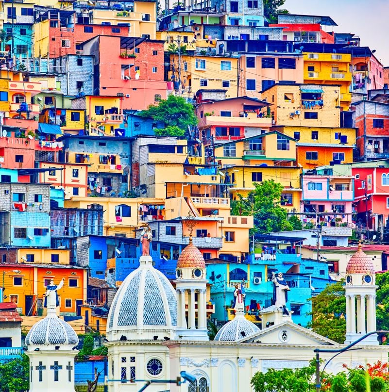 Colorful town in ecuador