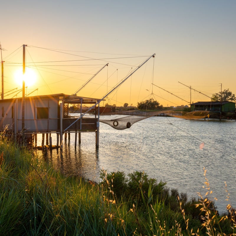 Comacchio's fishing huts