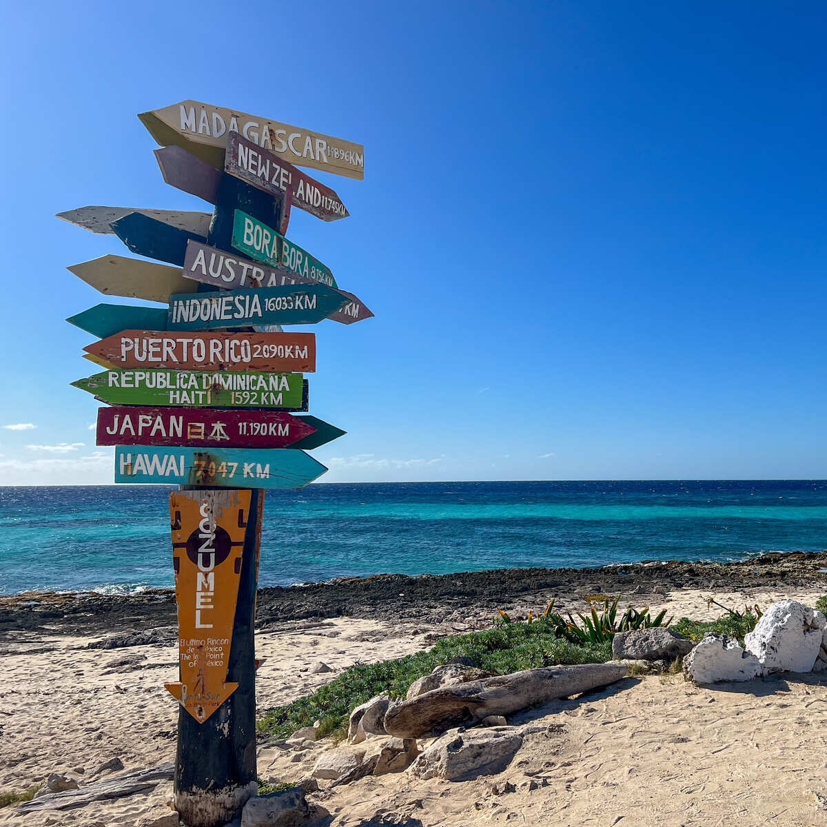 Cozumel Beach In Mexico