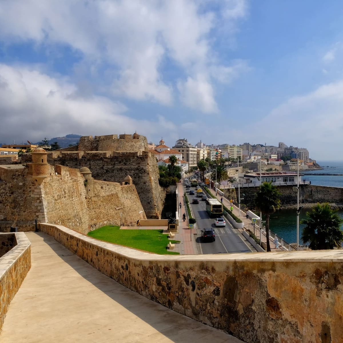 Historical Royal Walls Of Ceuta, A Spanish City In North Africa