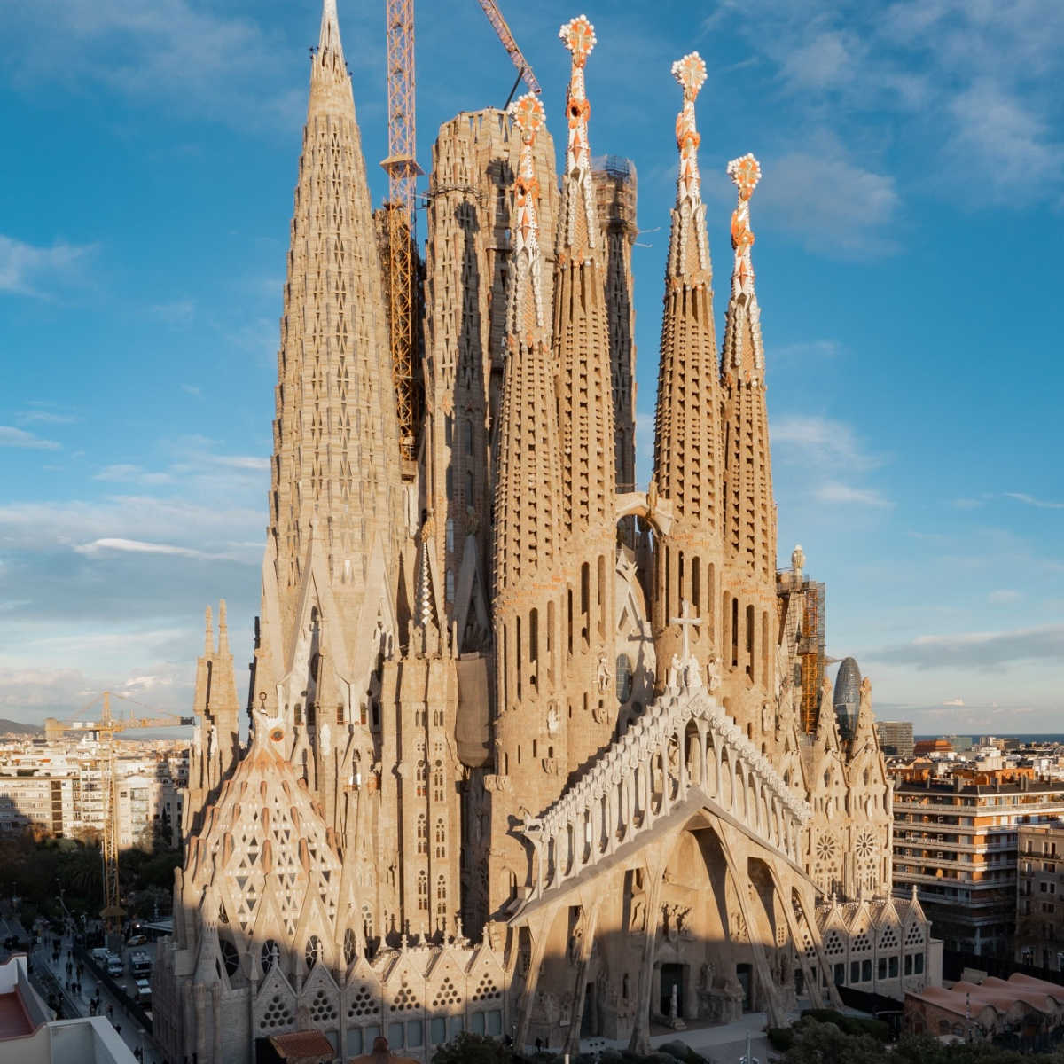 Sagrada Familia basilica in Barcelona.