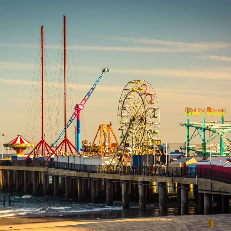 The Steel Pier at Atlantic City, New Jersey.