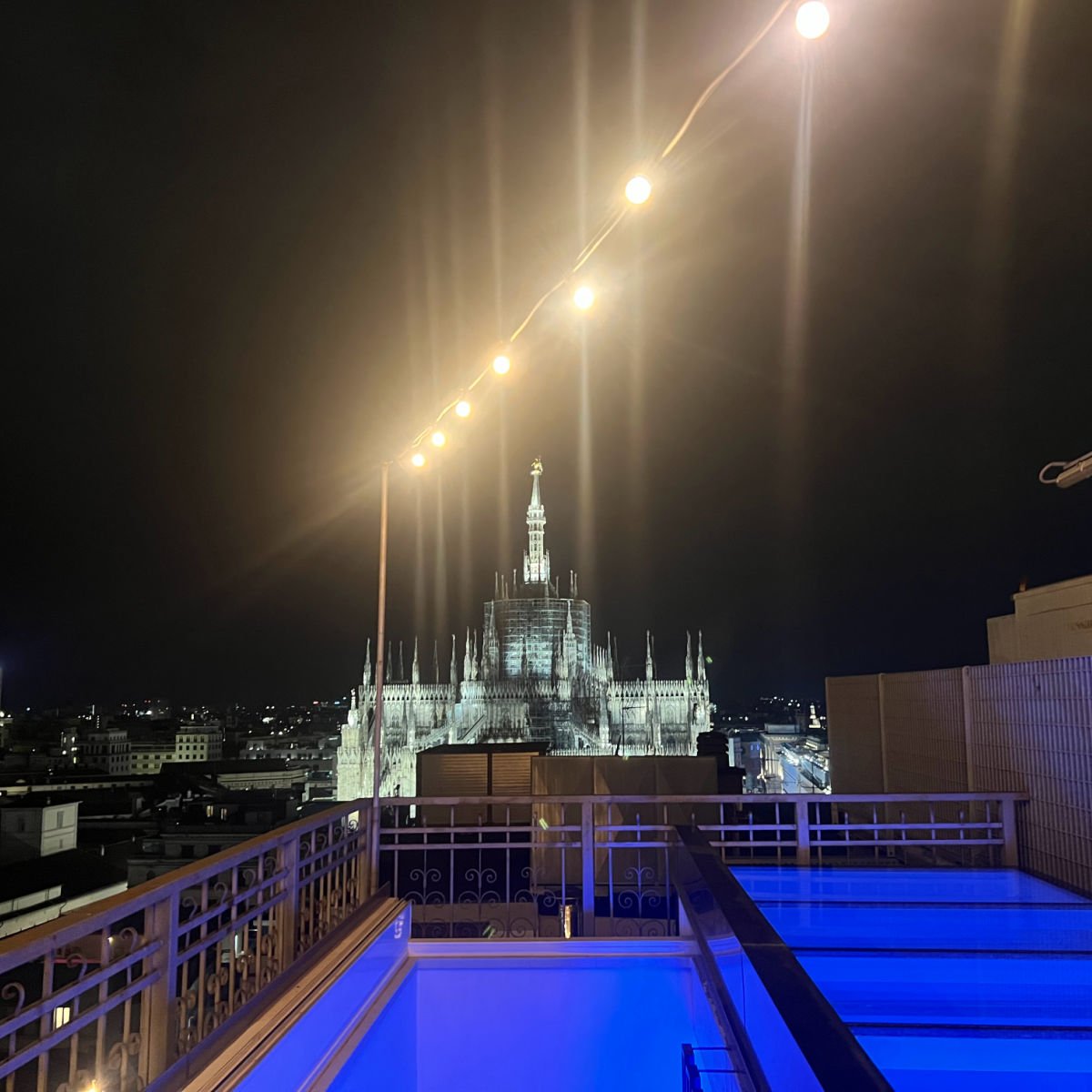 View from a rooftop in Milan, Italy