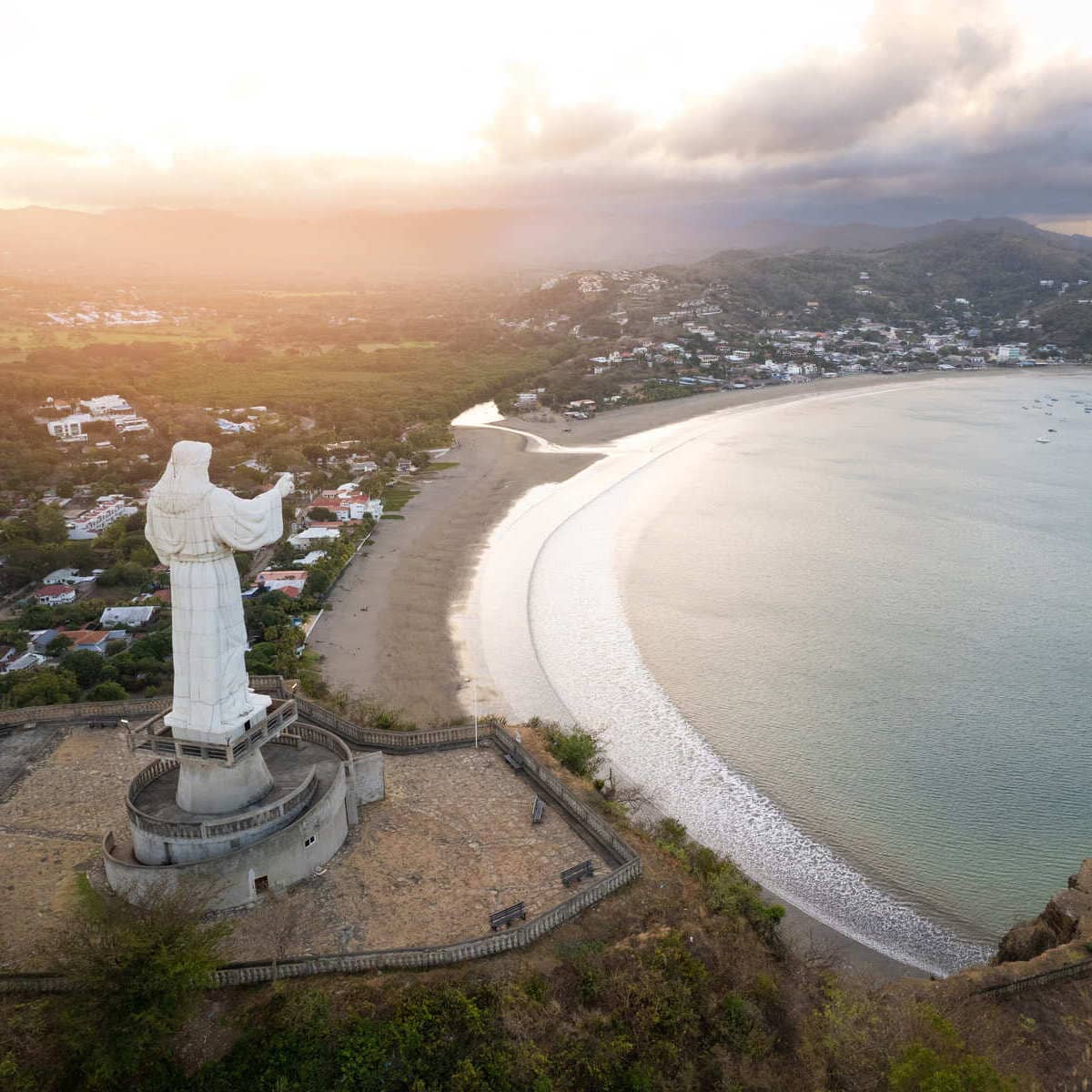 Aerial View Of San Juan del Sur, Nicaragua