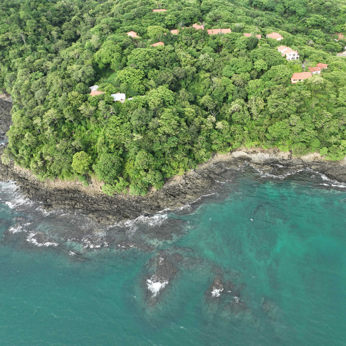 Aerial View Of A Beach In Costa Rica, Central America