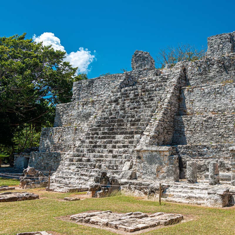 El Meco Maya Ruins In Mexico