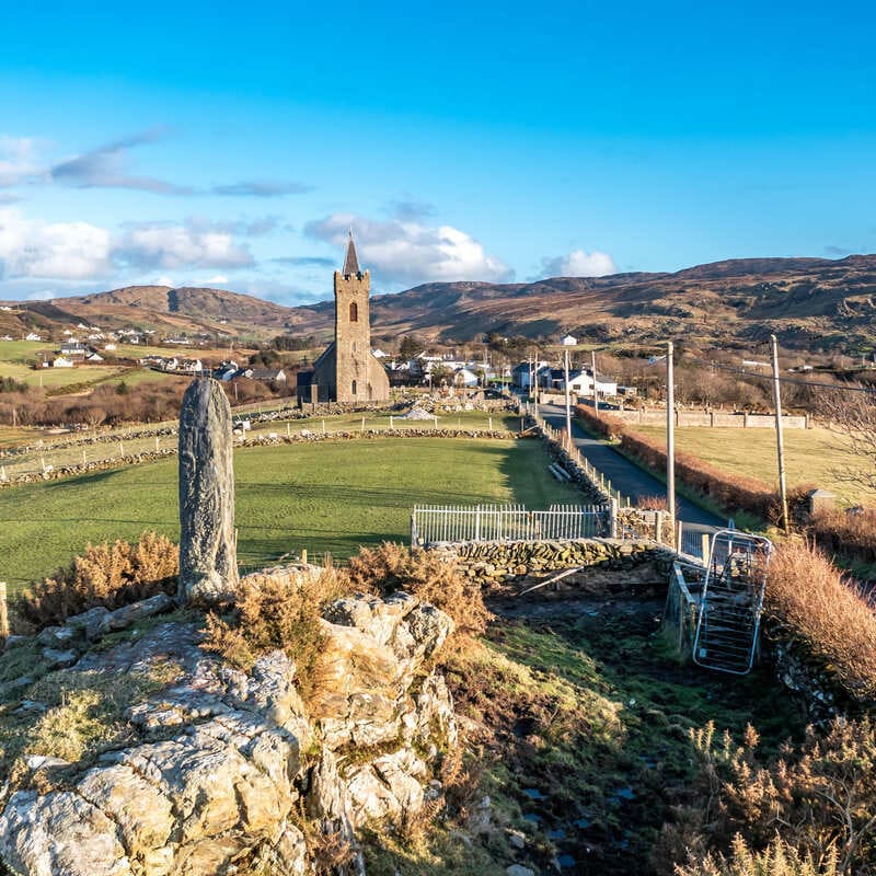 Glencolmcille Village In Donegal, Ireland